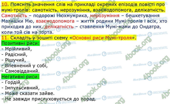 ГДЗ Зарубіжна література 5 клас сторінка Стр.252 (10-11)